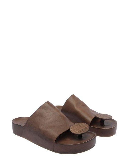 シューズ・サンダルその他 UMA WANG Woman Flat sandals Brown US9075 UW69 UMA WANG: Flat sandals woman - Brown | Uma Wang flat sandals