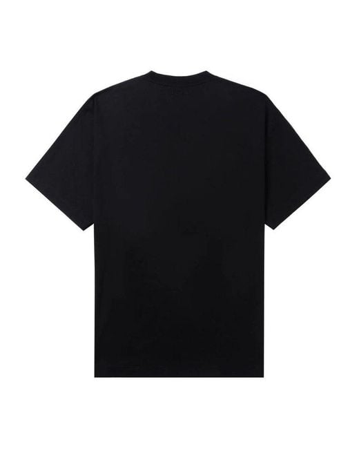 Vetements Black Logo-print Drop-shoulder T-shirt for men