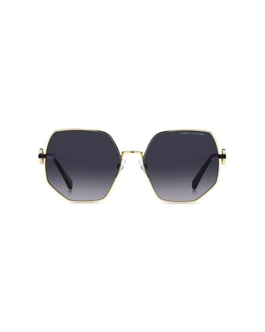 Marc Jacobs Blue Geometric Frame Sunglasses