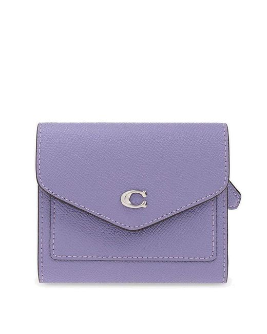 COACH Trifold Wallet in Purple Lyst
