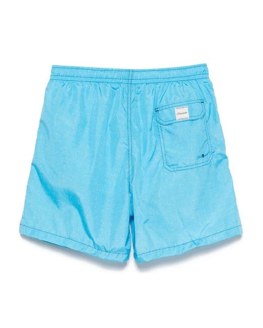 Drumohr Blue Drawstring Swim Shorts for men