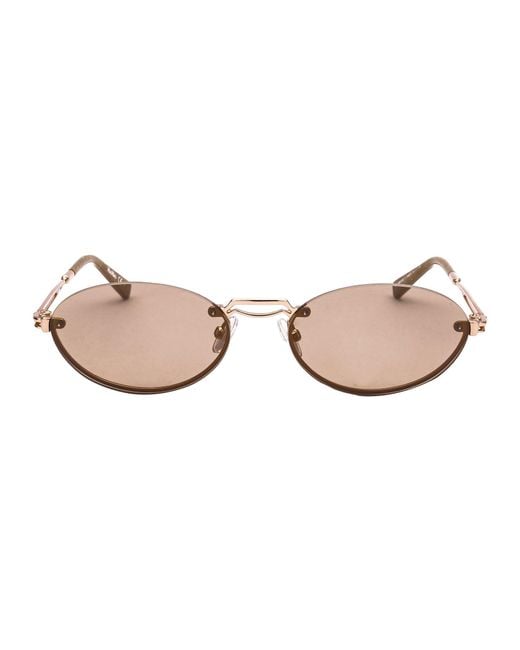 Max Mara Brown Bridge Ii Oval Shaped Sunglasses
