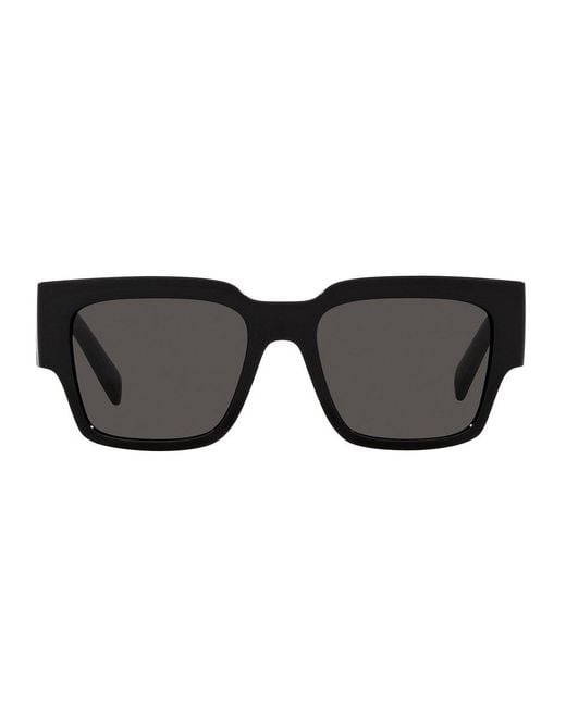 Dolce & Gabbana Black Square Frame Sunglasses