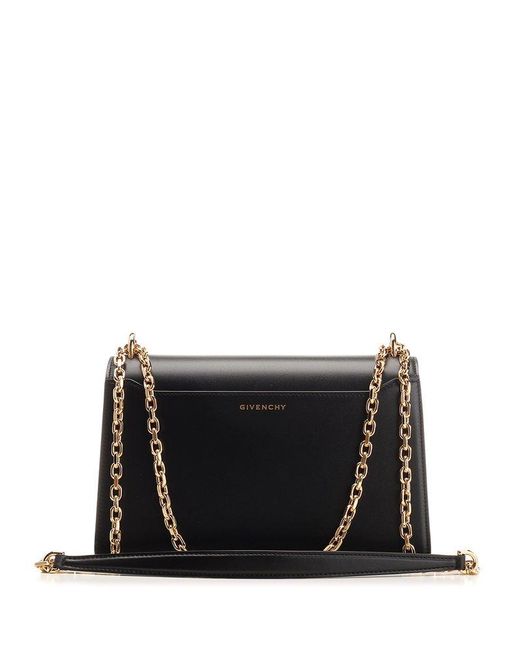 Givenchy Black 4g Leather Crossbody Bag