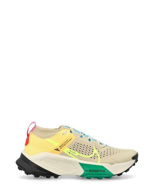Nike Yellow Zoomx Zegama Trail Low-top Sneakers