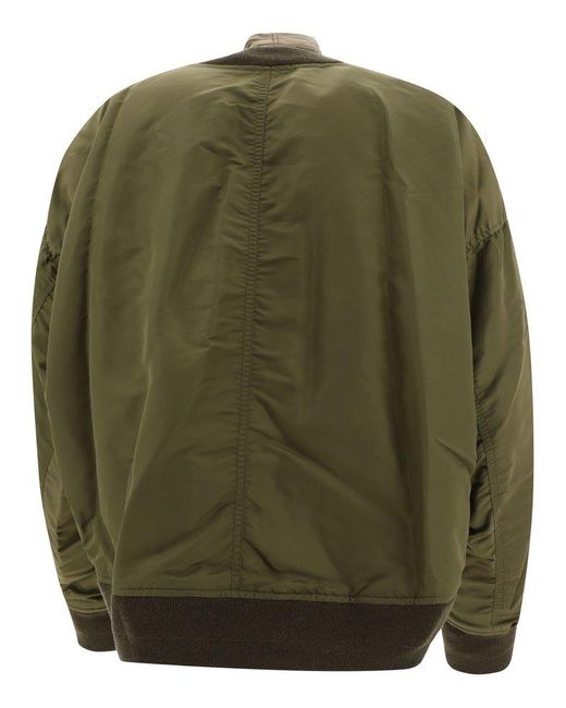 Maison Mihara Yasuhiro Green Oversize Bomber Jacket for men