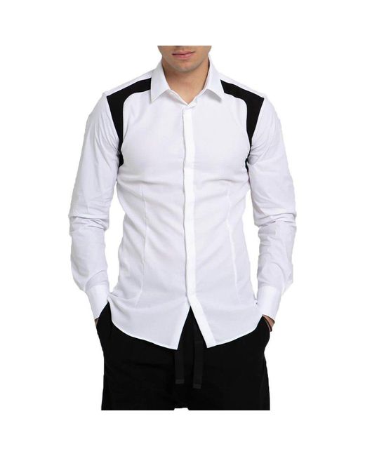 Neil Barrett White Buttoned Long-sleeved Shirt for men