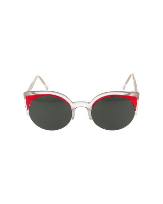Retrosuperfuture Multicolor Round Frame Sunglasses