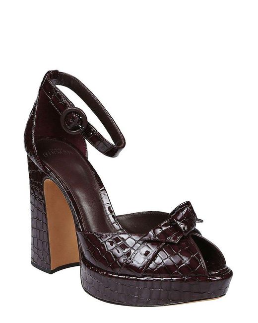 Alexandre Birman Black Ankle Strap Platform Sandals