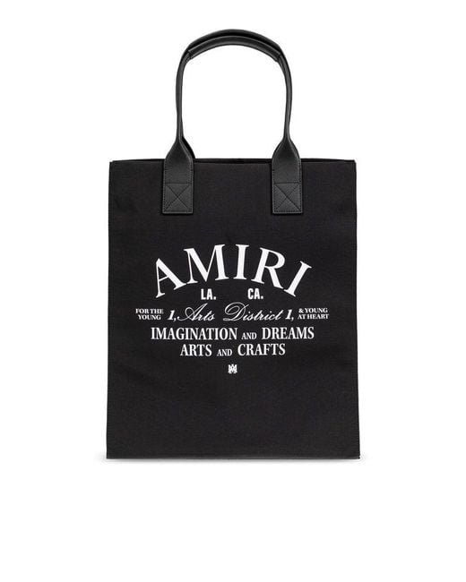 Amiri Black Shopper Bag for men