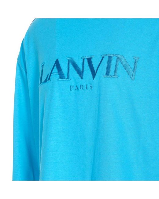 Lanvin Blue T-shirts And Polos for men
