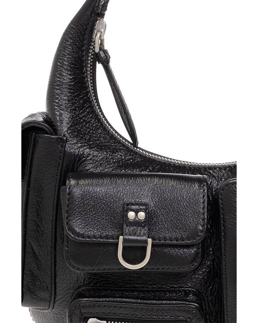Blumarine Black Leather Shoulder Bag