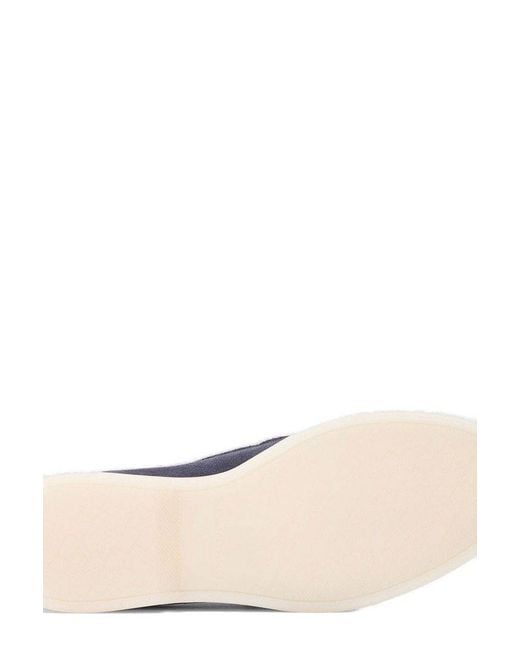 Scarosso Blue Ludovico Round-Toe Loafers for men