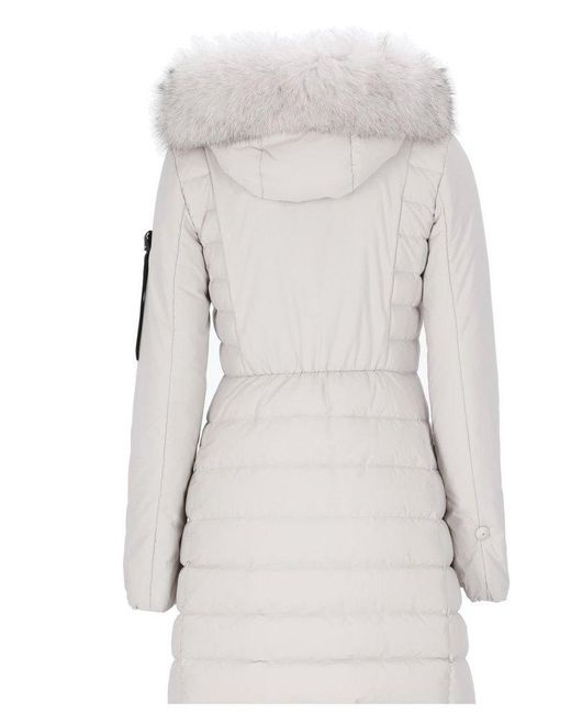 Peuterey Gray Slim Hooded Down Jacket