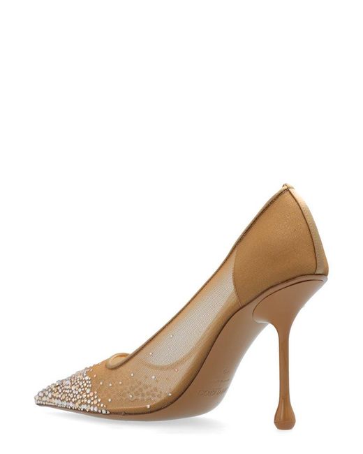 Jimmy Choo Natural 95 Ixia Slip-On Pumps