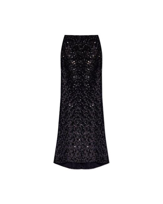 Dolce & Gabbana Black Sequin Skirt