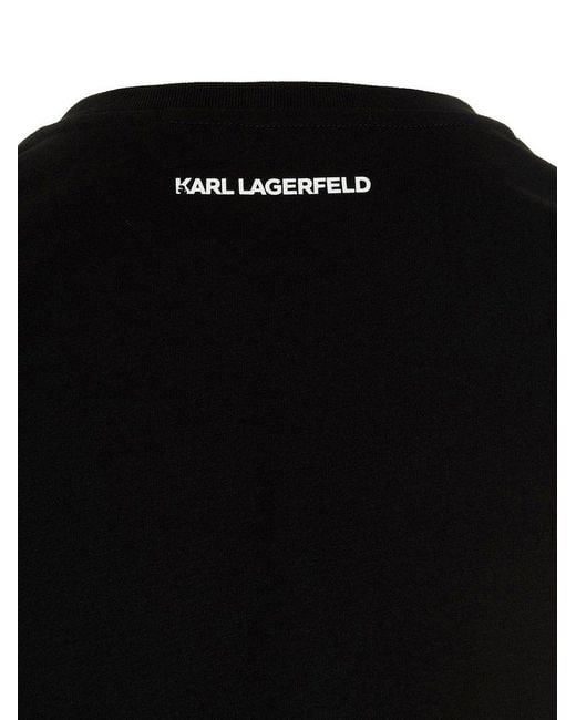 Karl Lagerfeld Black Karl Ikonik Karl & Choupette T-shirt