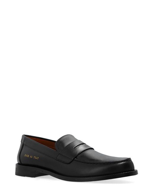 Common Projects Black Round Toe City Loafers for men