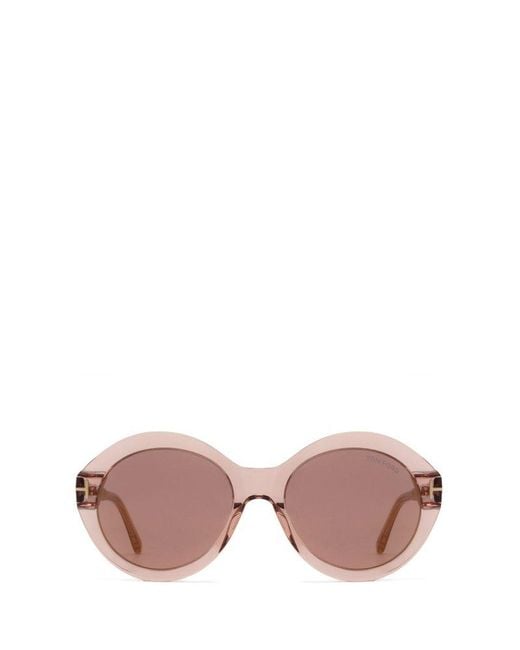Tom Ford Pink Round-frame Sunglasses