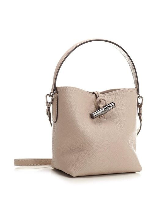 Longchamp Roseau Essential Extra Small Crossbody Bag in Metallic | Lyst