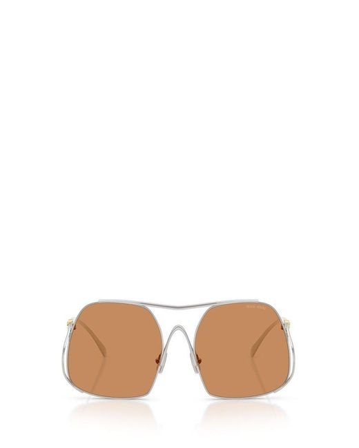 Miu Miu Pink Aviator Sunglasses