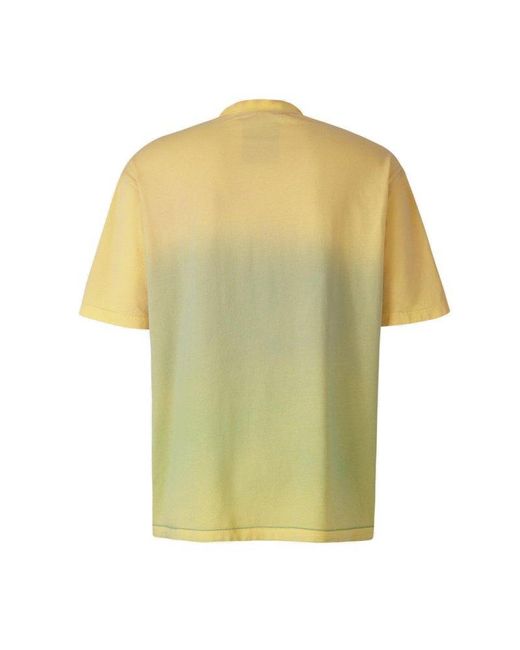 Acne Multicolor Screen Printed Crewneck T-shirt for men