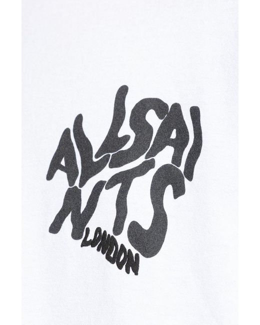 AllSaints White T-Shirt Orlando for men