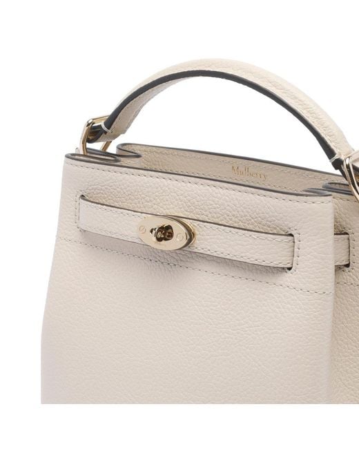 Mulberry Natural Islington Turn Lock Bucket Bag