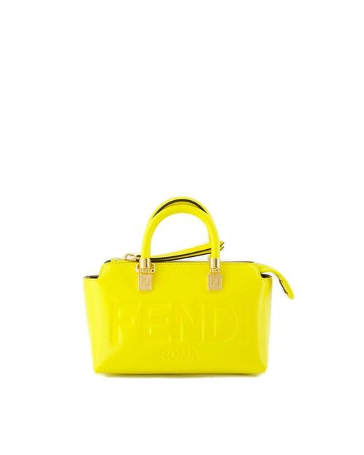 Fendi Yellow By The Way Mini Tote Bag