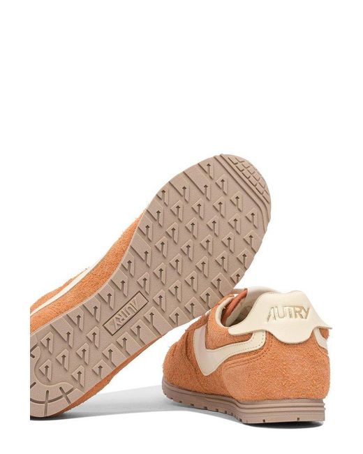Autry Pink Windspin Lace-Up Sneakers for men