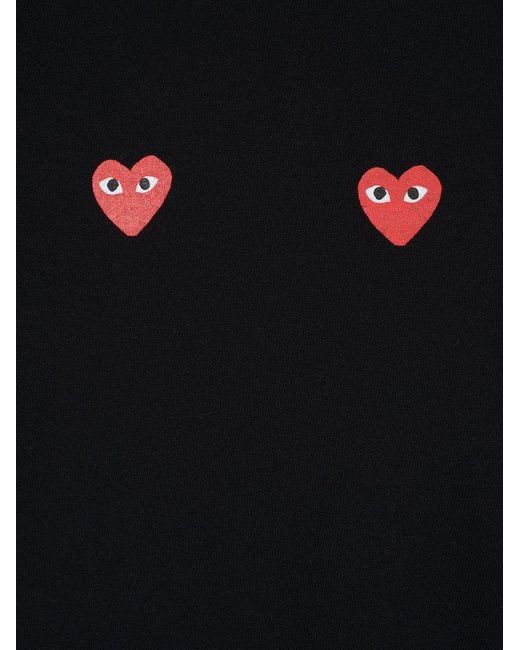 COMME DES GARÇONS PLAY Black Heart Embroidered Crewneck T-shirt for men