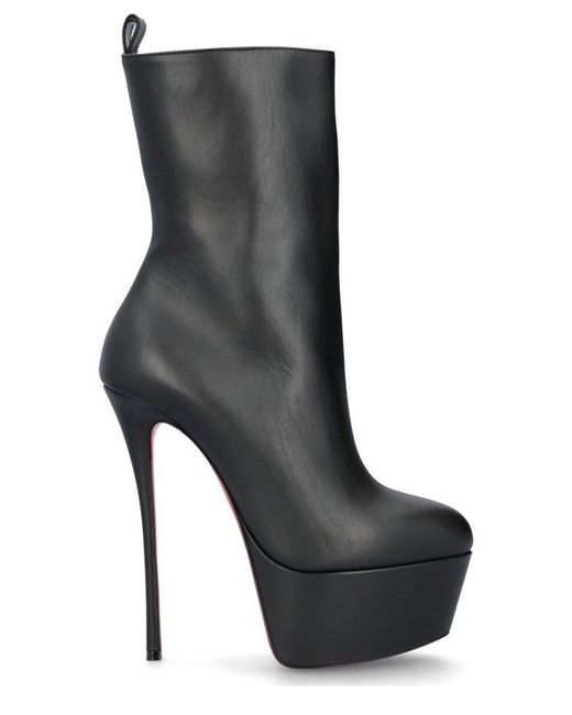 Christian Louboutin Dolly Booty Alta 160 Leather Platform Boots in ...