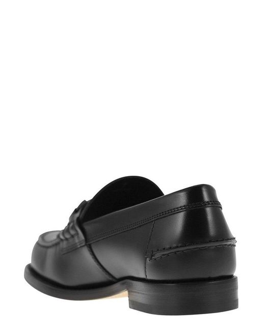 Tod's Black Double T Slip-on Loafers for men