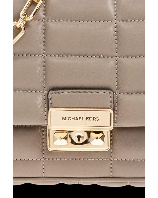 MICHAEL Michael Kors Black Tribeca Large Quilted Shoulder Bag
