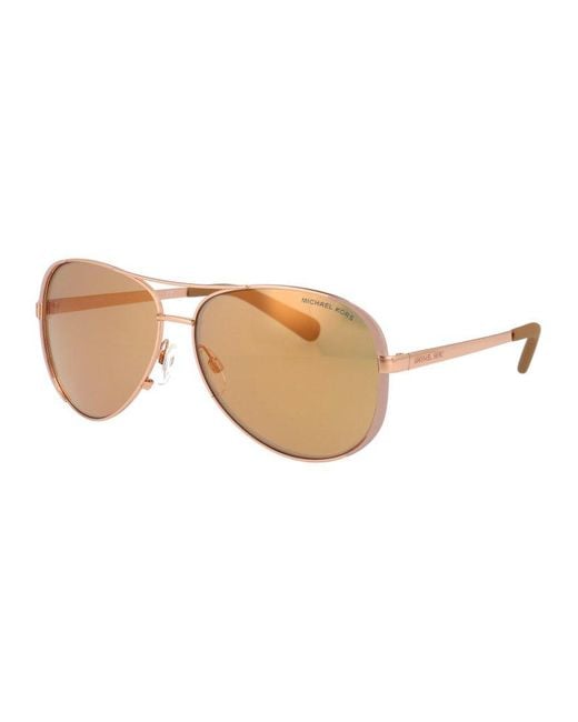 Michael Kors Brown Aviator Sunglasses