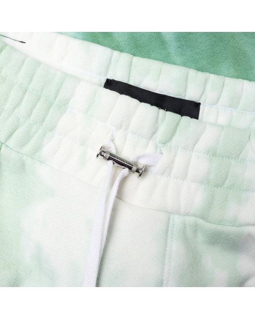 Amiri Green Ma Logo Dip Dye Sweatshorts for men