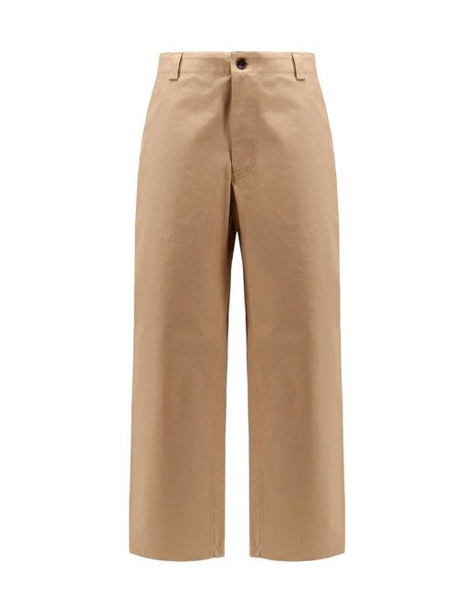 Gucci Natural Cotton Trouser With Web Detail for men