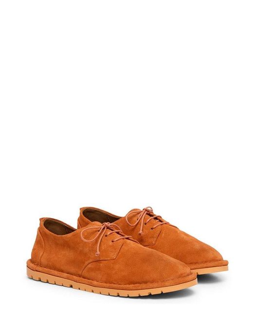 Marsèll Brown Round-toe Lace-up Oxford Shoes