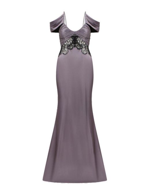 Alberta Ferretti Purple Maxi Dress