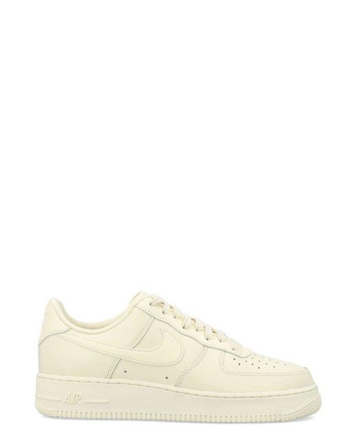 Nike Natural Air Force 1 07 Fresh Lace-up Sneakers