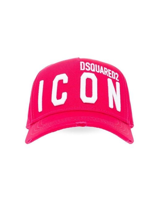 DSquared² Pink Baseball Cap, for men