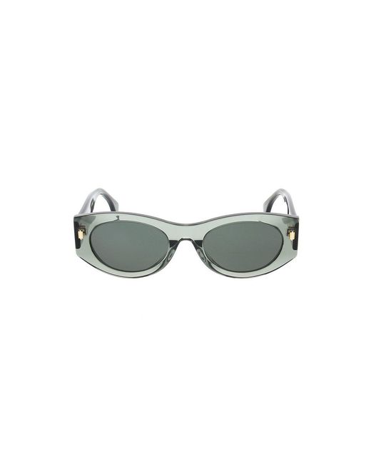 Fendi Green Oval Frame Sunglasses