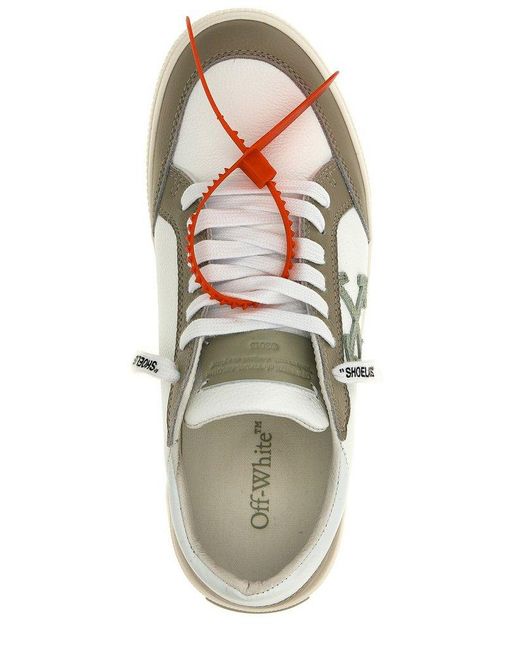 Off-White c/o Virgil Abloh White New Vulcanized Lace-Up Sneakers for men