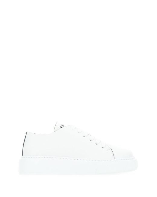 Prada White Wedge Sneakers