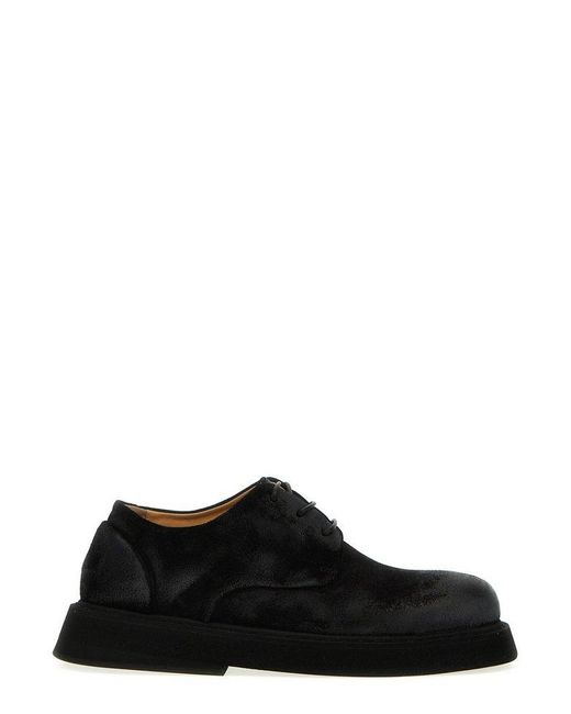 Marsèll Black Round Toe Lace-up Shoes for men