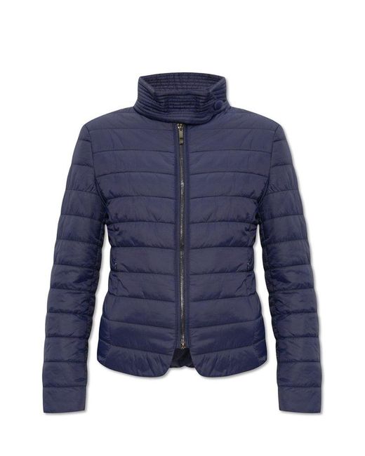 Emporio Armani Blue Quilted Jacket,