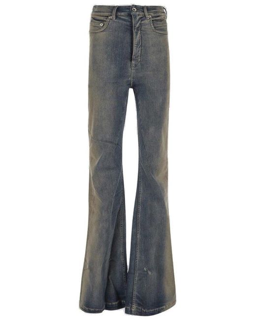 Rick Owens DRKSHDW Bolan Bootcut Jeans in Blue