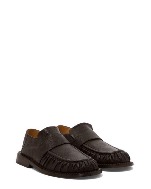 【関税込み】Marsell ブラウン Alluce ローファー Men's Brown Leather Loafers Alluce Estiva - Marsèll
