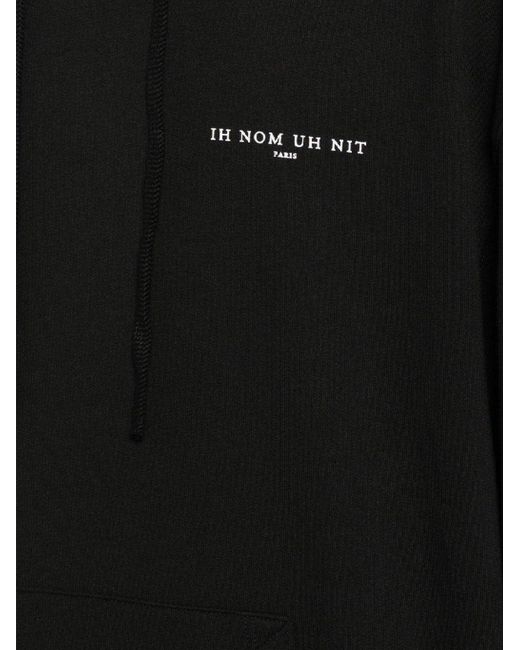 Ih Nom Uh Nit Black Graphic Hoodie Sweater for men