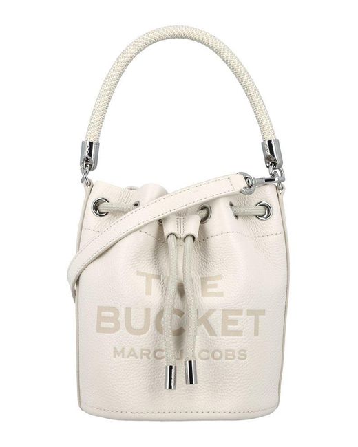 Marc Jacobs 'the Leather Bucket Bag' in White | Lyst Canada